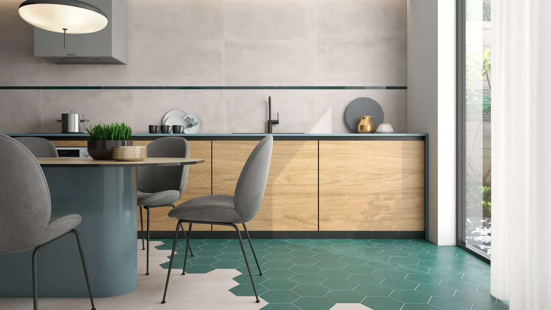 Керамогранит HEX MAYFAIR BLANCO compacglass 19.8*22.8