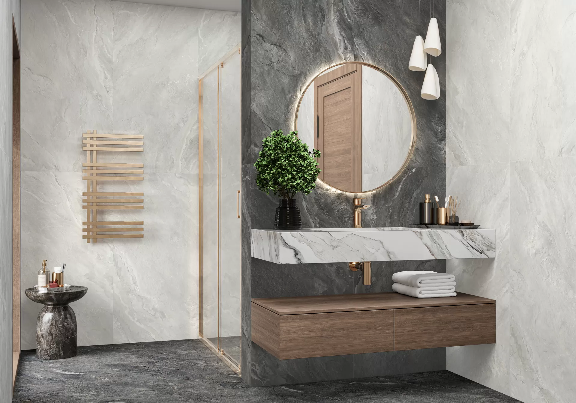 Керамогранит 60120RGE31M Argenta Bronze матовый карвинг 600x1200x7