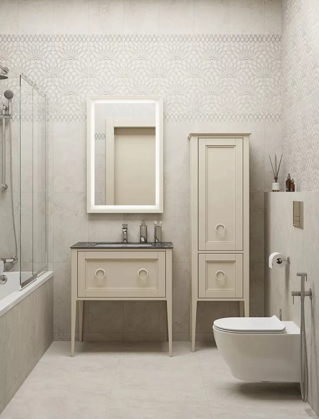 Керамогранит KM6060G0441R Литос серый светлый матовый обрезной 60x60x0,9