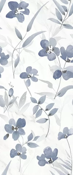 Плитка Scarlett white декор 25х60