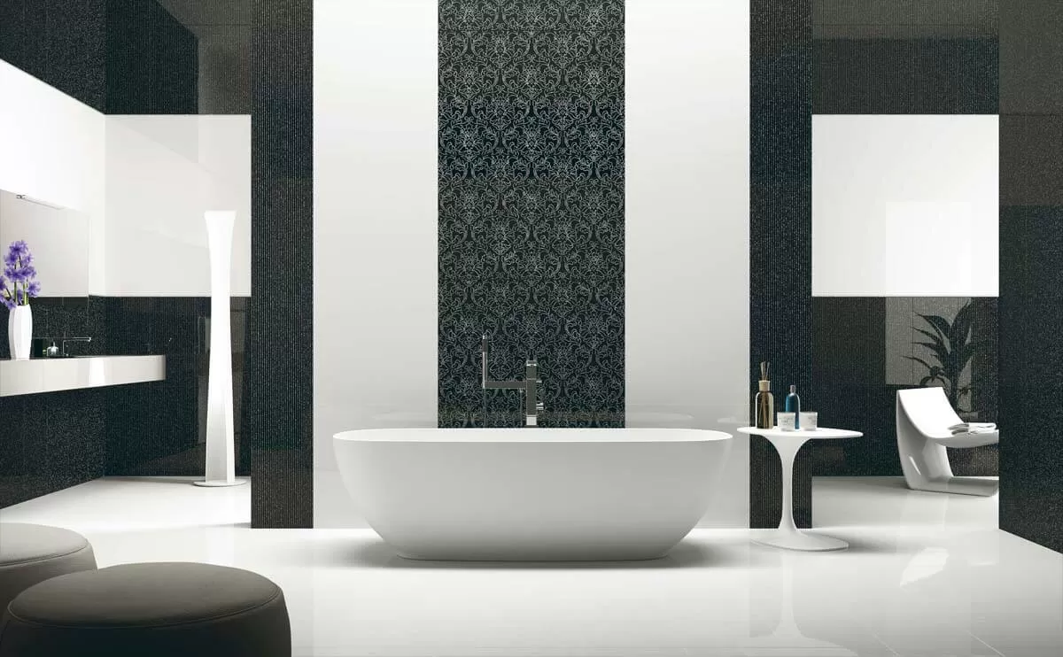 Плитка 23780 (MRV185) Frise Elite Nero 8x30