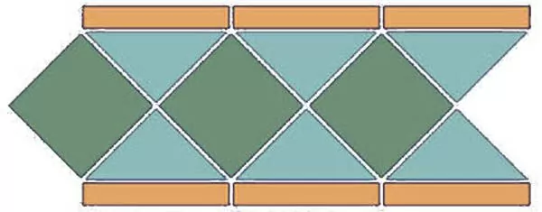 Керамогранит Бордюр Петра (07/15/24) 42x18.7