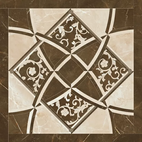 Керамогранит 262535 Emote INTARSIO CREMA/MARRONE 78x78