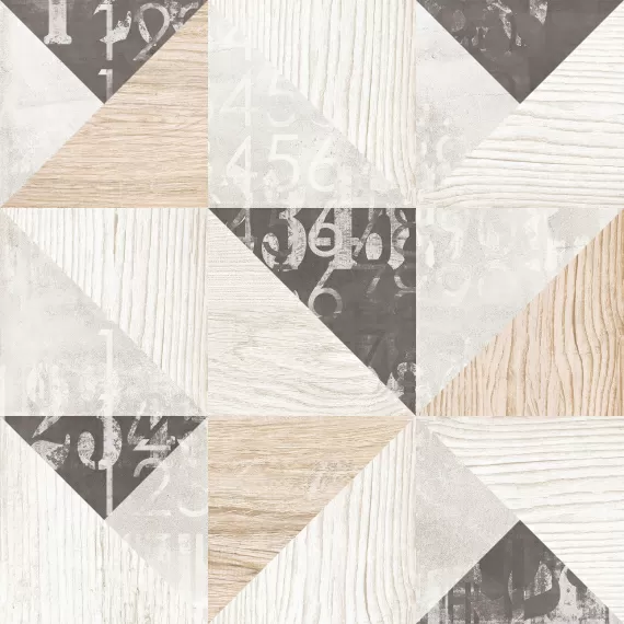 Керамогранит 6246-0049 (6046-0391) Шервуд многоцветный геометрия 45x45