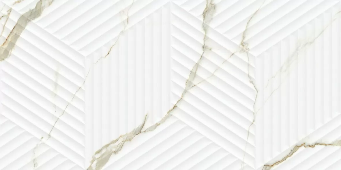 Плитка LE63063B-F53 Bianco Carrara Classico Cubo Rectificado 30х60