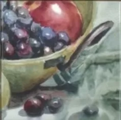 Плитка Monocolor Composicion Acuarela Uvas 20х40