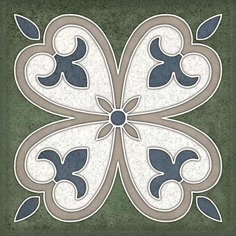 Плитка Smalto Decor Verde 4 15x15