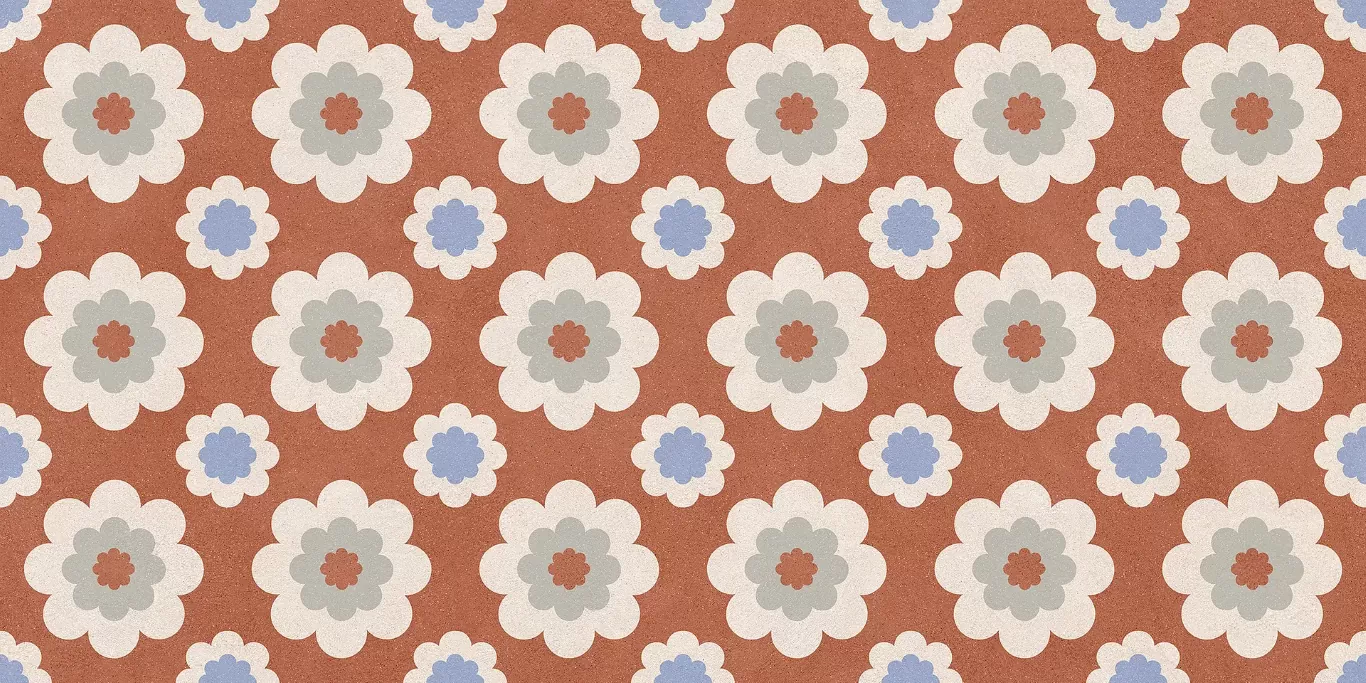 Керамогранит 05241 Homey Flower Cotto Nat/Ret 60x120