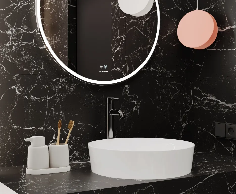 Керамогранит LP6012G0121R Intense Nero чёрный матовый карвинг 59,5х119,1