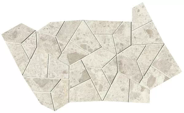 Мозаика fQNO Nativa White Fly Mosaico Satin 25x41.5