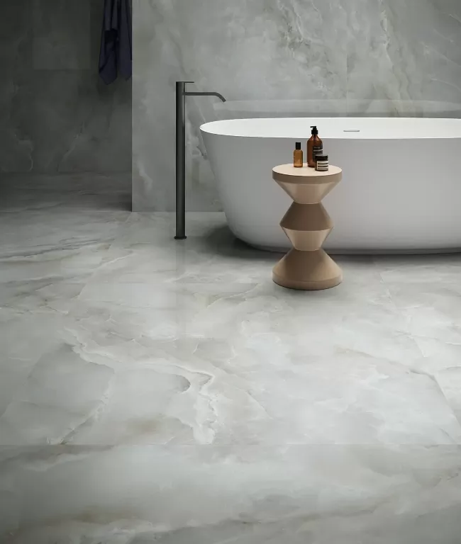 Керамогранит 05447 Pearl White Lev/Ret 60x120
