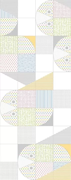 Плитка 00-00109238 Палитра декор букля 20,1x50,5