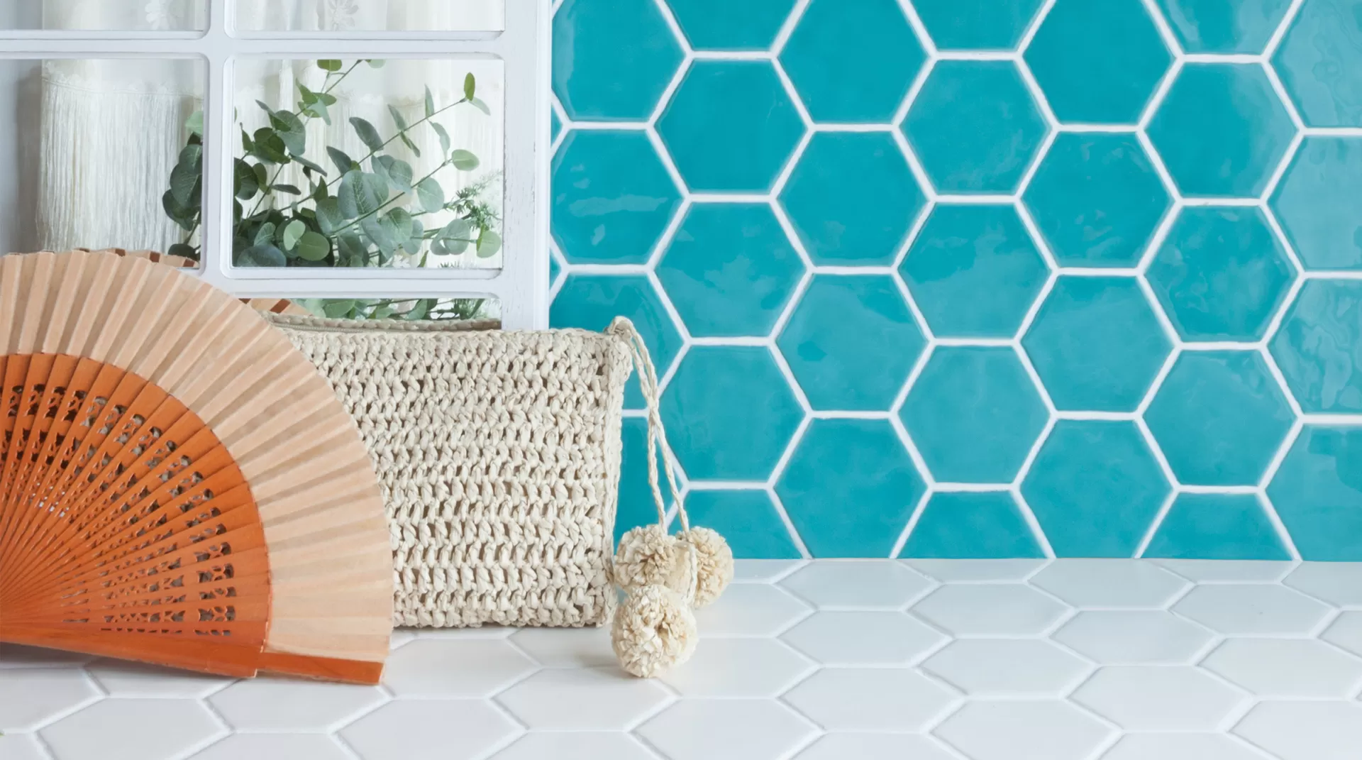 Плитка Art Deco Glossy on Mesh Atlantic (7.9x9.1-16pz) 32x28