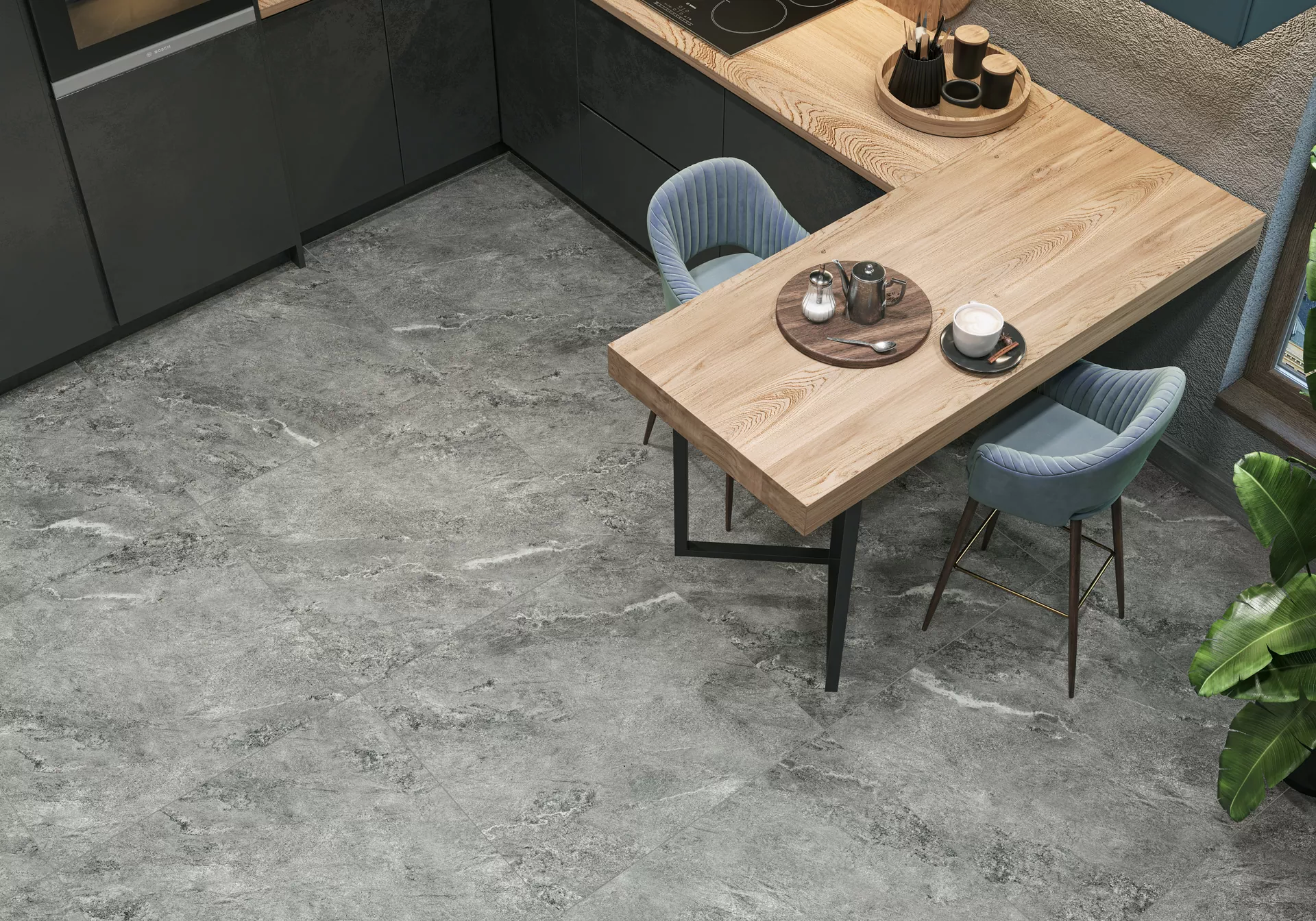 Керамогранит 60120AJA15M Ajax Gray матовый карвинг 600x1200x7