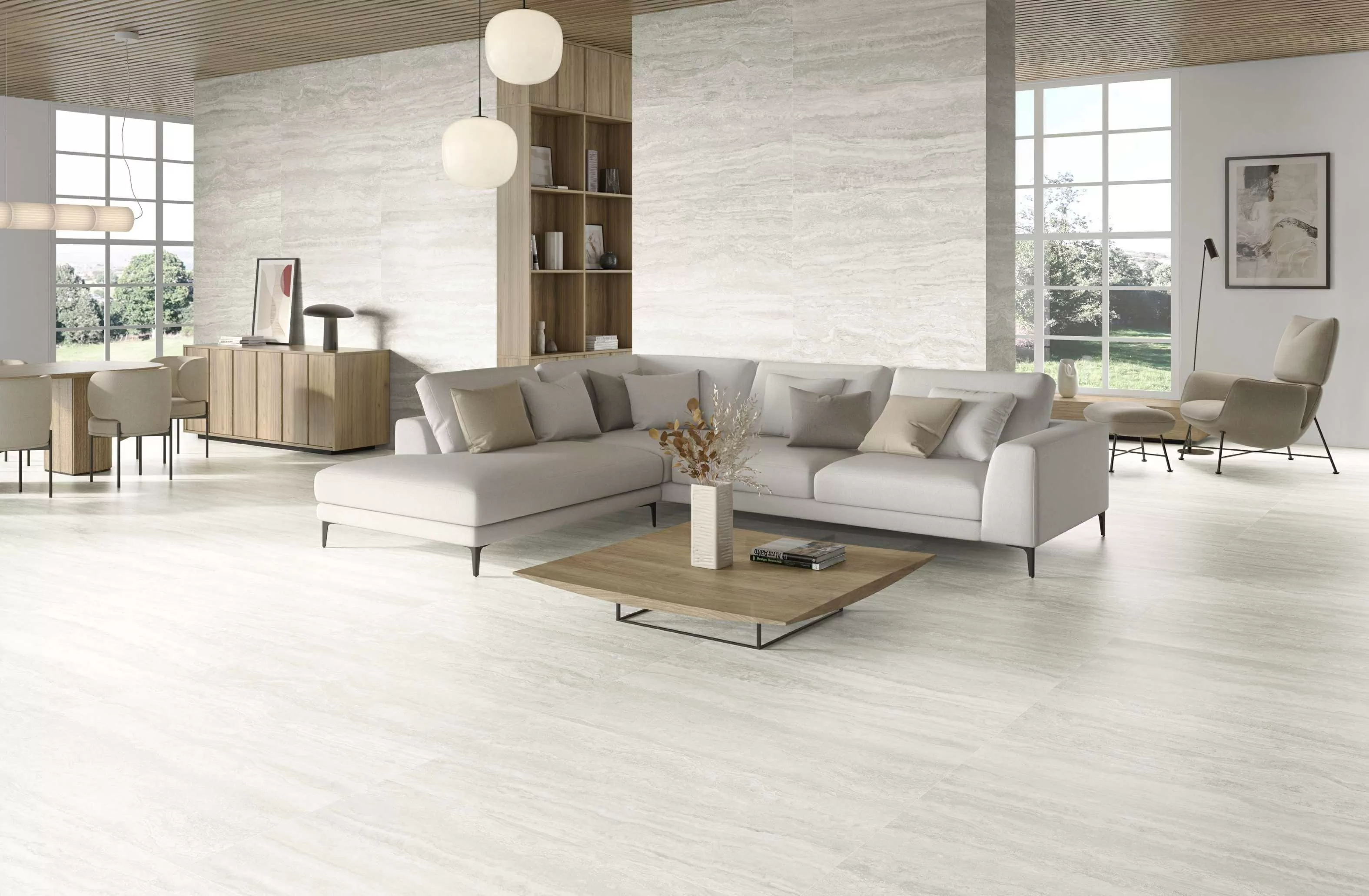 Керамогранит 231892 Lugano Silver 59.5x119.2