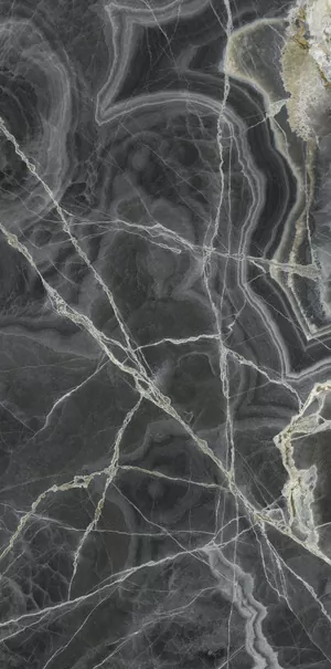 Керамогранит UO6L300679 ONICE NERO Lucidato Shiny 6mm 300x150