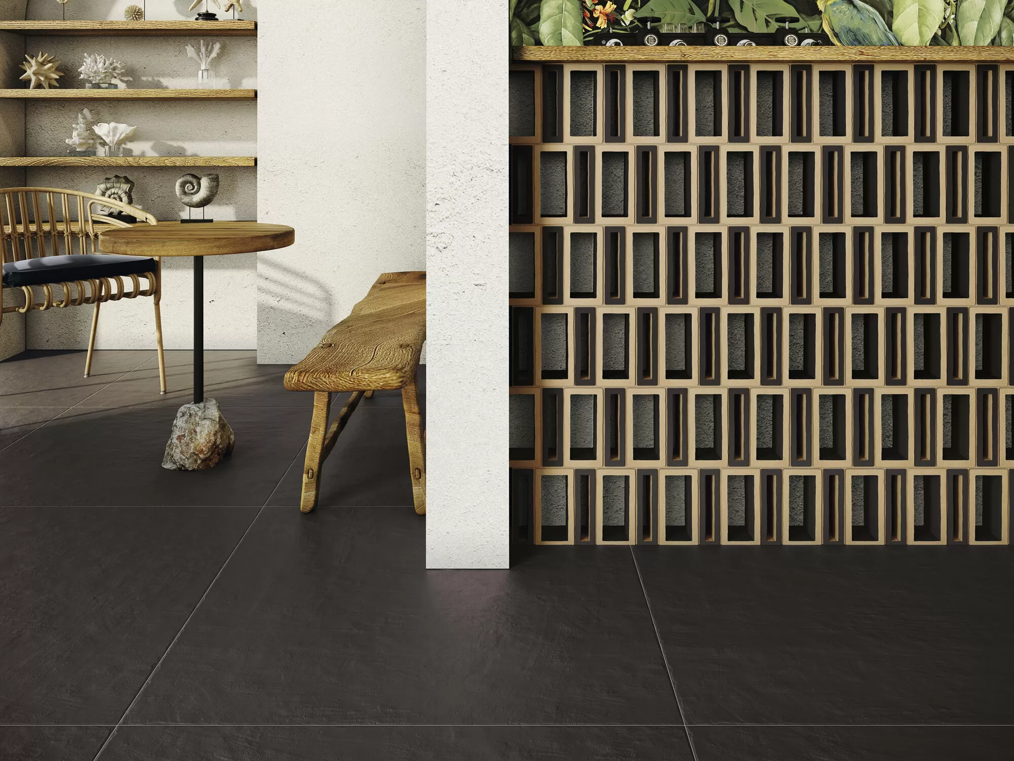 Керамогранит A041245 A Piedi Black 100х100
