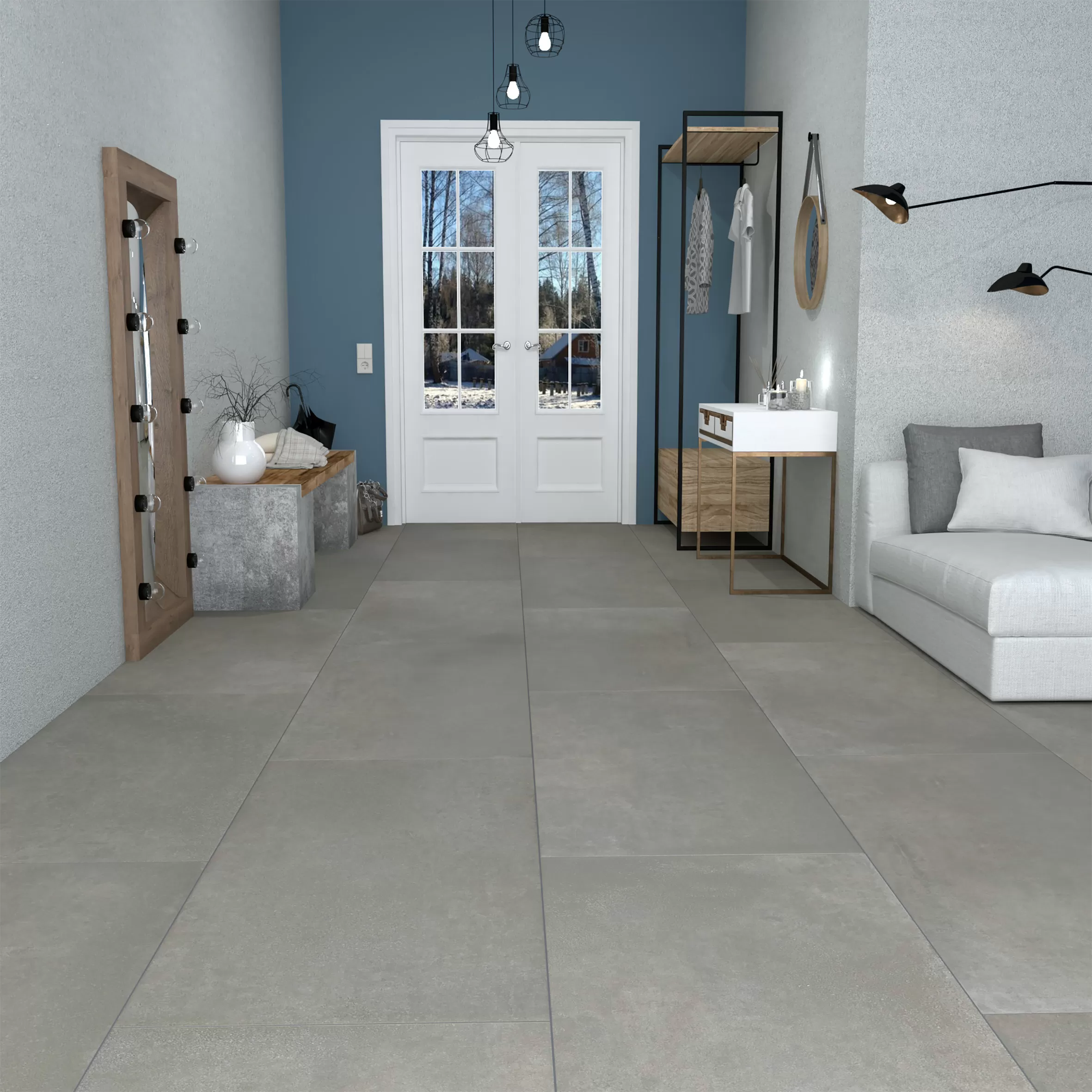 Керамогранит Betonhome светло-серый 60х60