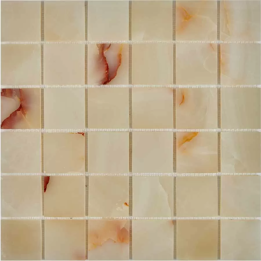 Мозаика PIX207 Jade verde из оникса полированная 48x48 305х305х6