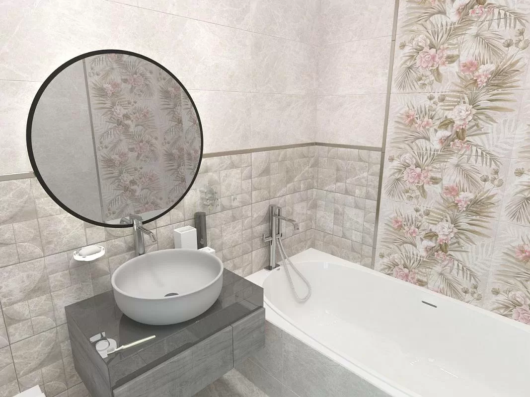 Плитка Livorno Fiori 1 31.5*63