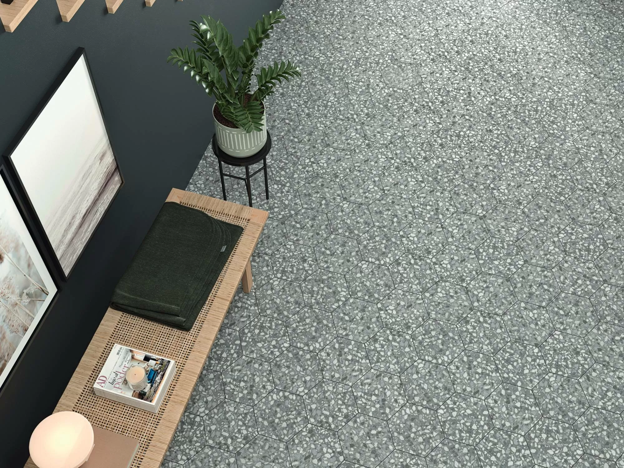 Керамогранит TERAZZO BLACK 23X27