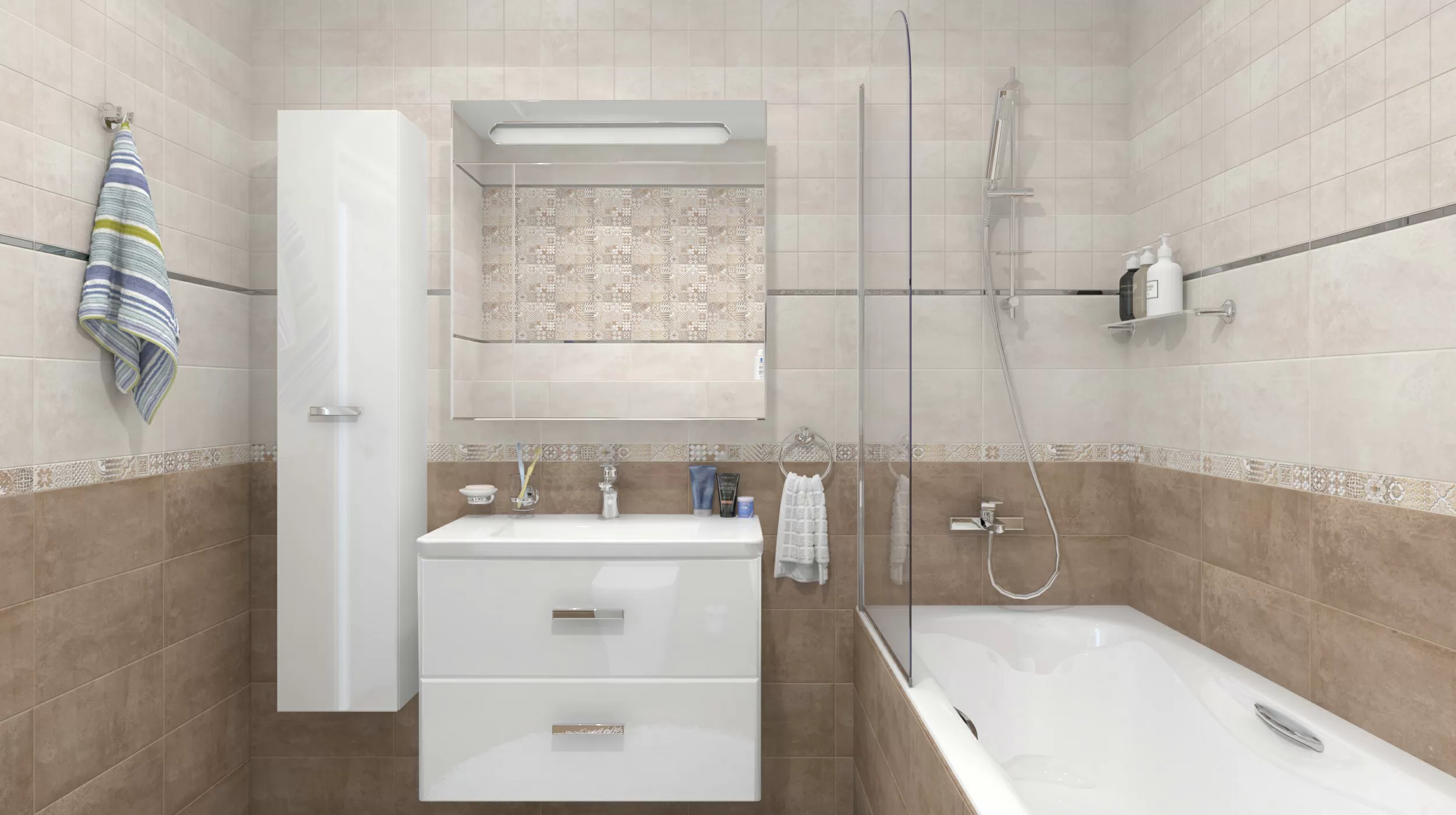 Керамогранит Bastion тёмно-бежевый 40х40