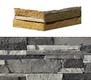Искусственный камень 242-85 Зендлэнд угол 7x26,5x10 (7x16,5x10)