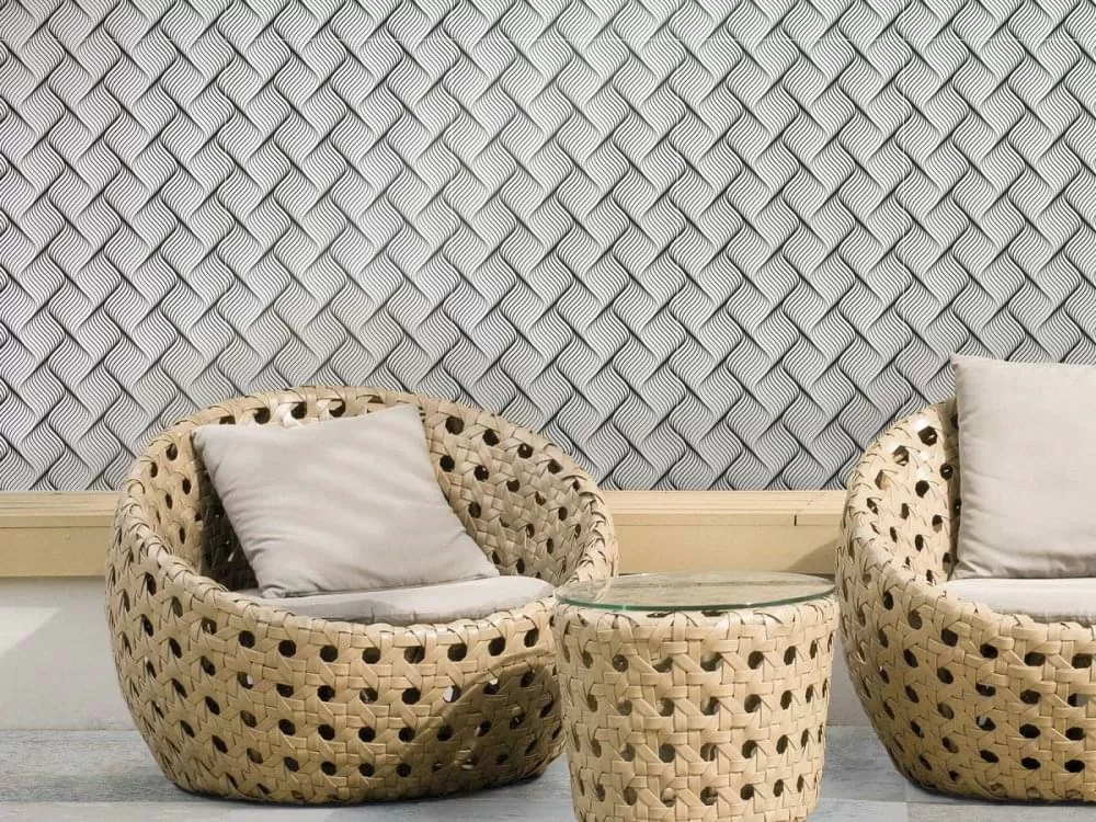 Керамогранит Deco Couture Black&White 3 49.1x98.2