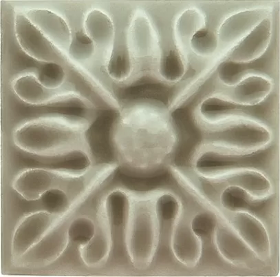 Плитка ADST4066 Taco Relieve Flor №2 Graystone 3x3
