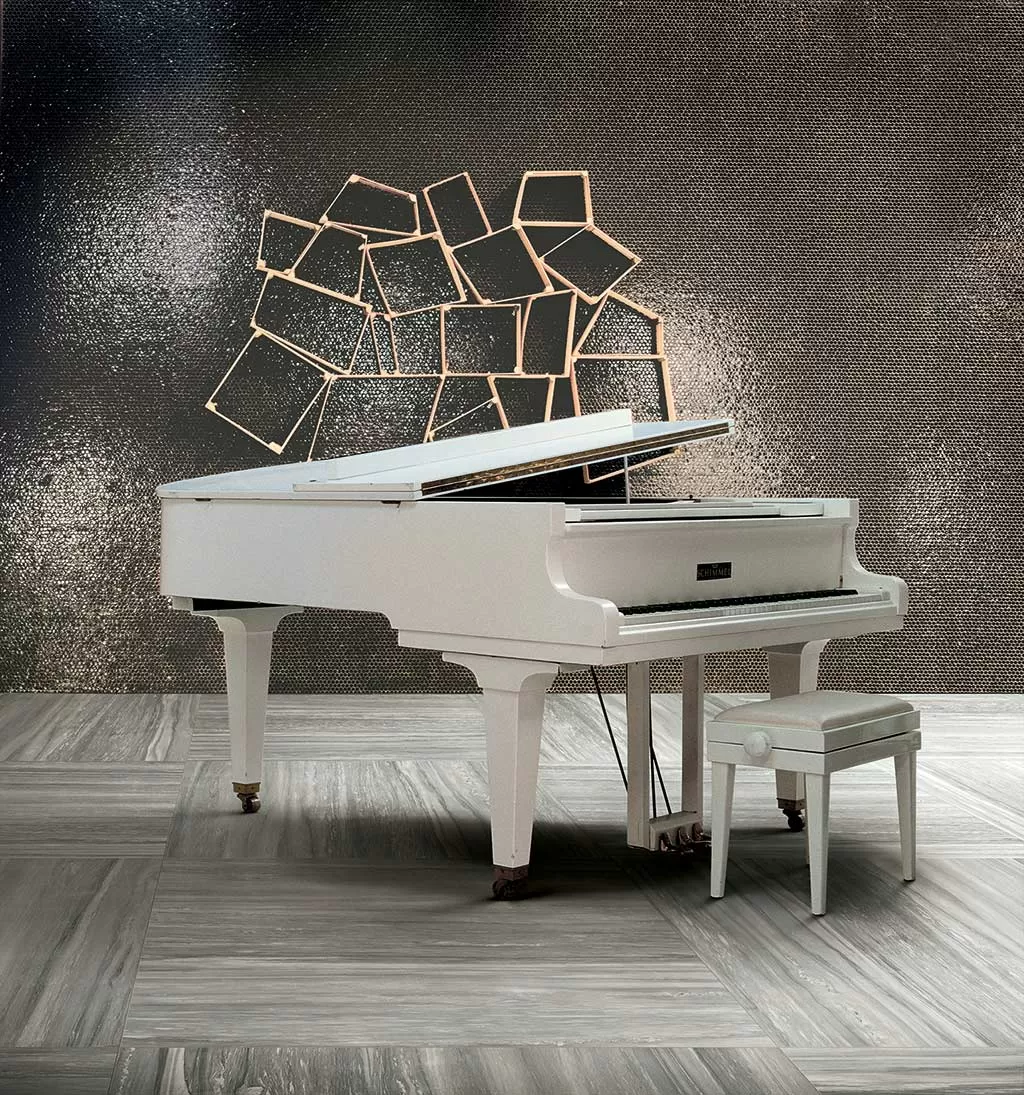 Мозаика 756304 Prexious White Fantasy Mosaico 3x15 Matte 30x30