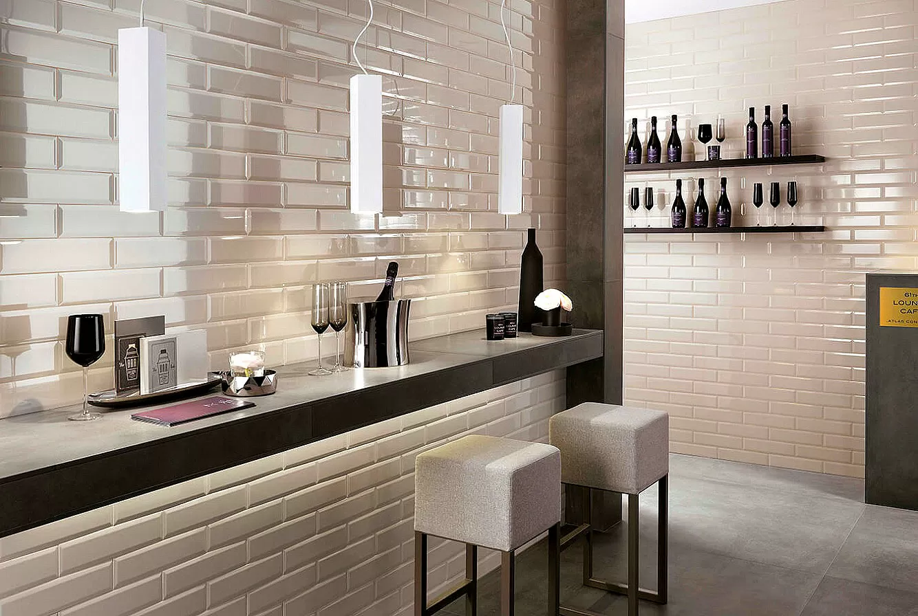 Плитка AZDA Brick White Bevel 8x31.5