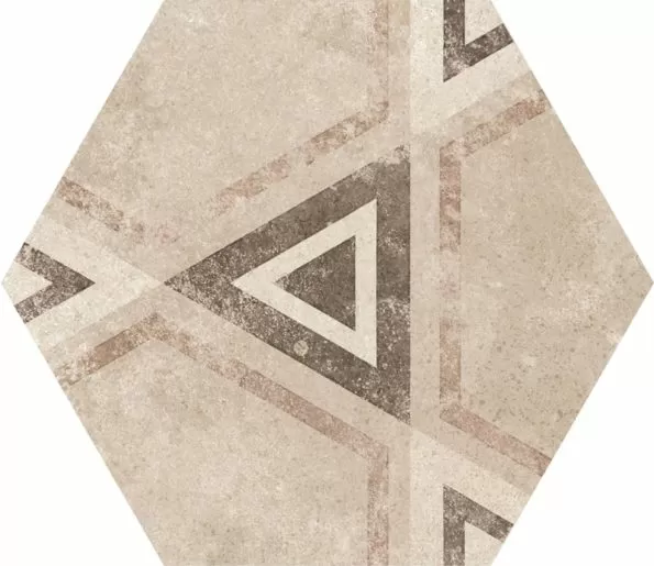 Керамогранит 22098 Hexatile Cement Garden Sand 17,5x20 (17 видов паттерна)