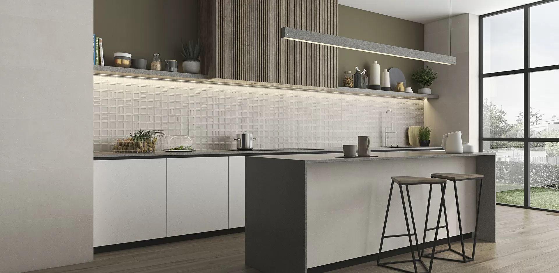 Плитка Gravel white 40x120