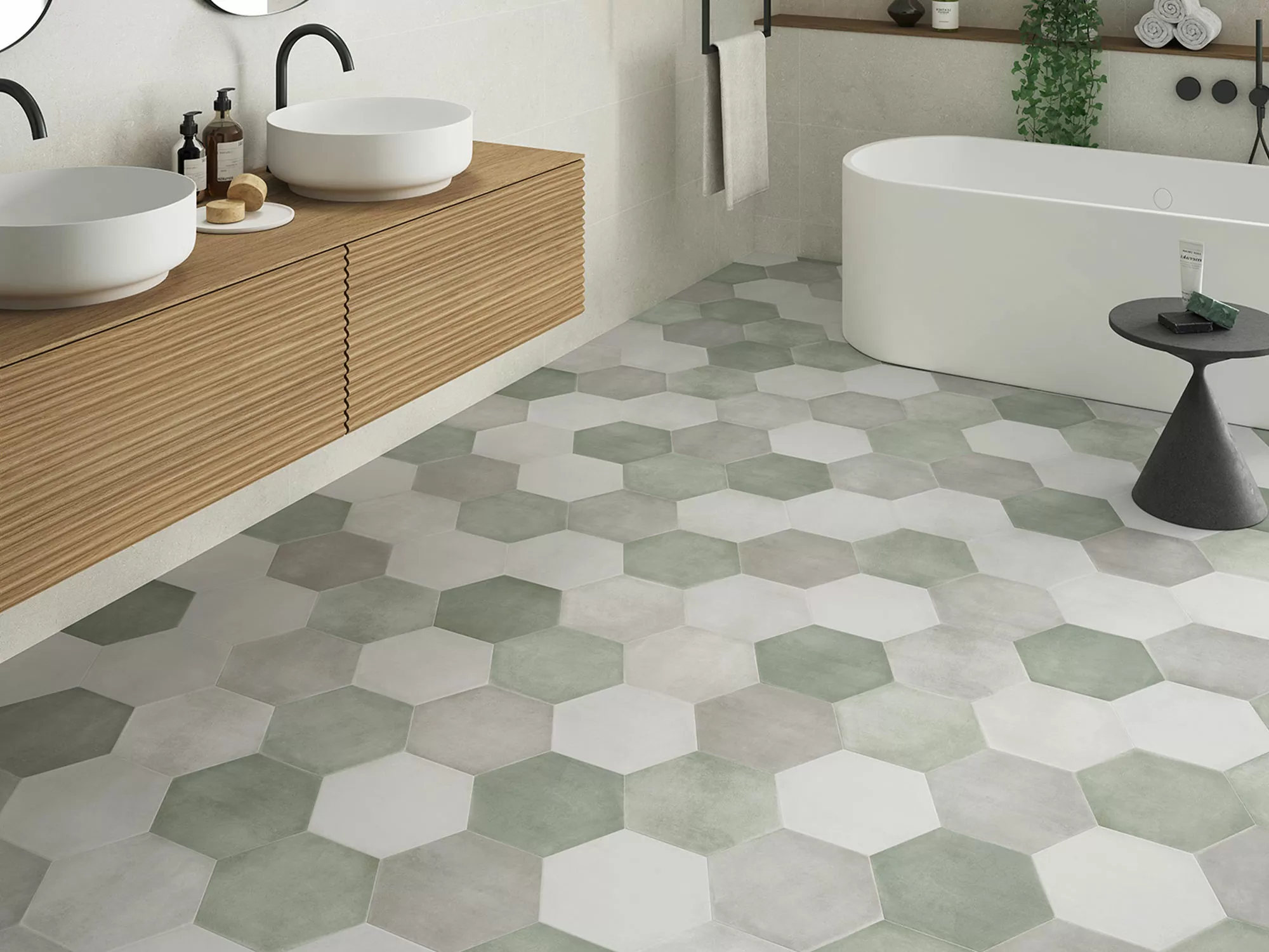 Керамогранит SIX Cementine Pisa Aqua 23x27