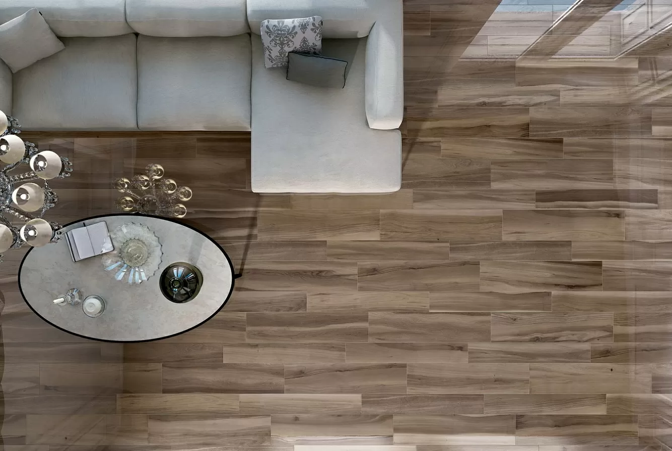 Керамогранит XW01L9 Maxiwood Living Rovere Bianco Lap Ret 15x90