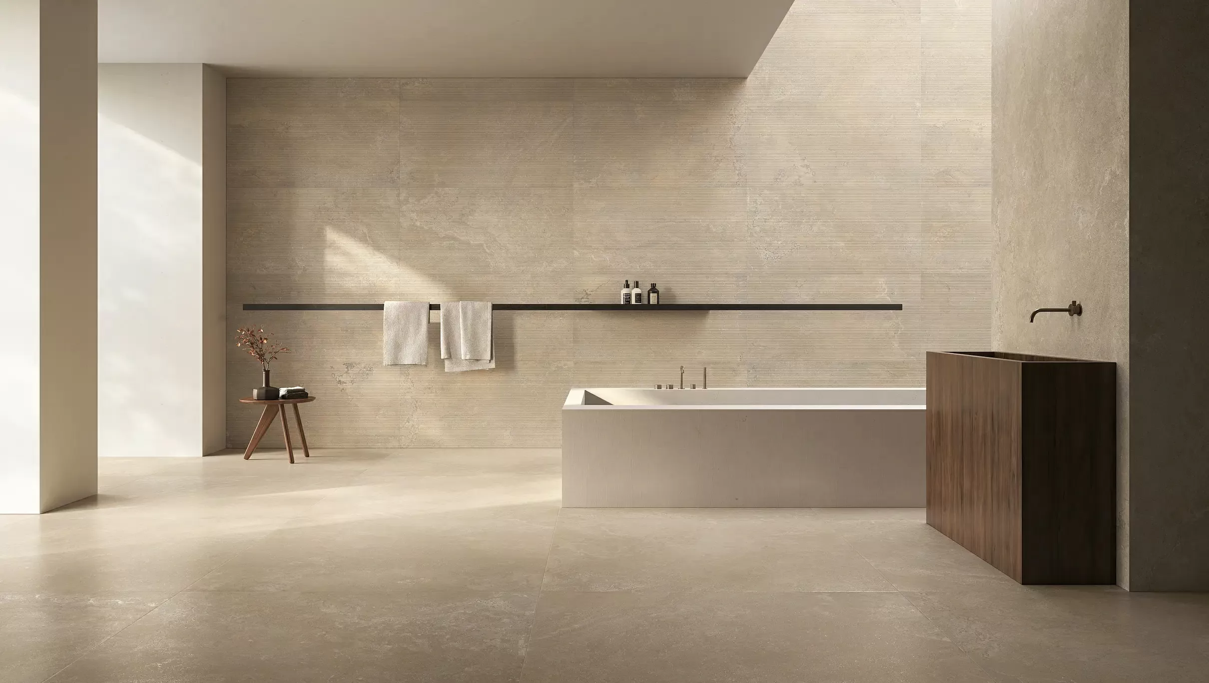 Керамогранит 05509 Limestone French Beige Nat Ret 60x120