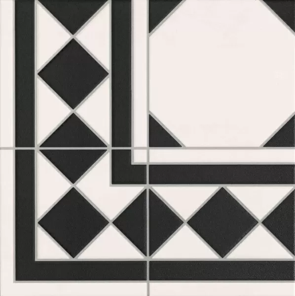 Плитка Oxford Negro Esquina 33x33