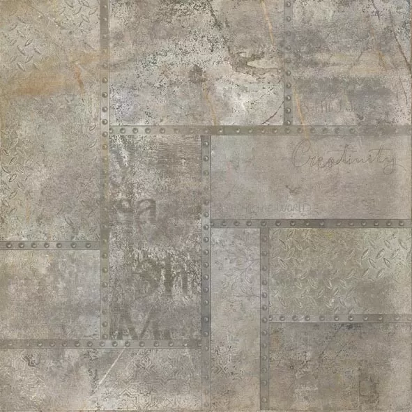 Керамогранит NR0343 Ferrum Деко коричневый 600х600х10