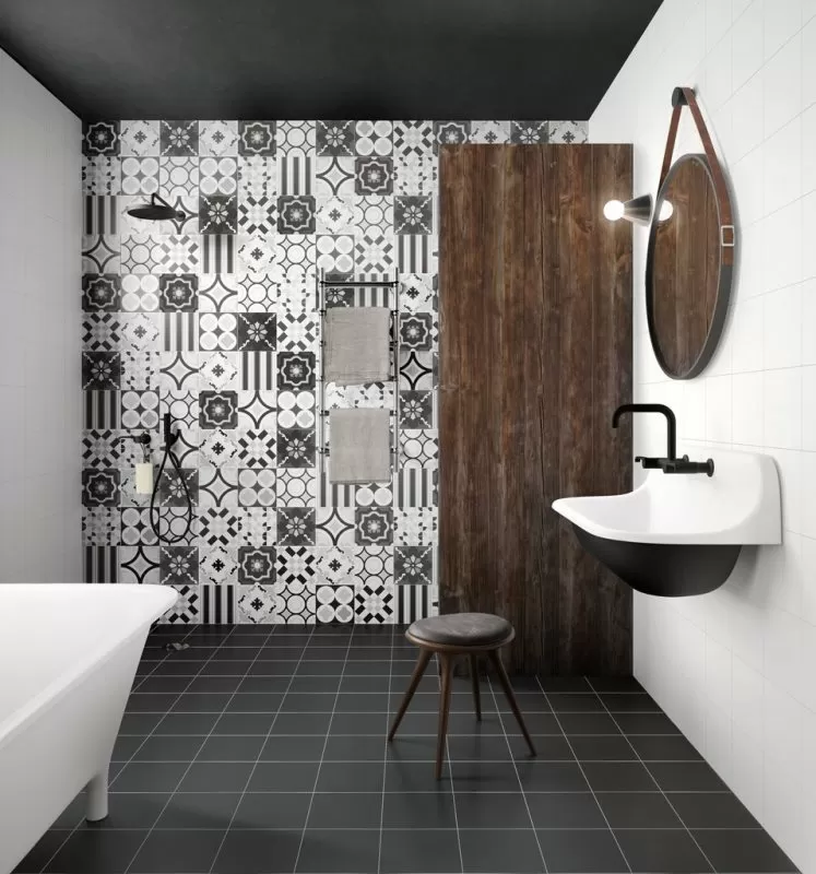 Керамогранит PBW05 patchwork black&white 05 20x20