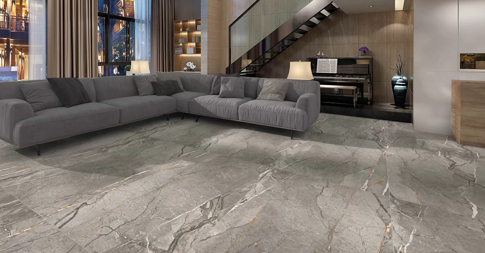 Керамогранит Sierra Grey Matt Rectified 60х120