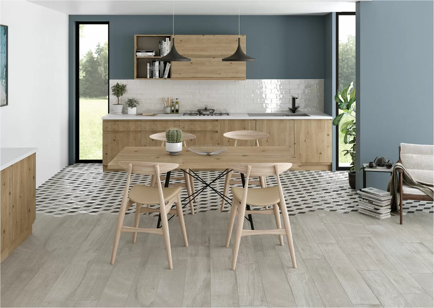 Керамогранит Artwood Chevron Maple R11 120x60