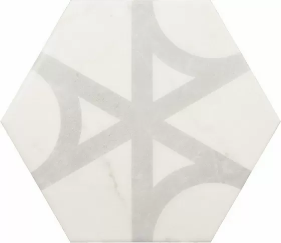 Керамогранит 23103 Carrara Hexagon Flow 17,5х20