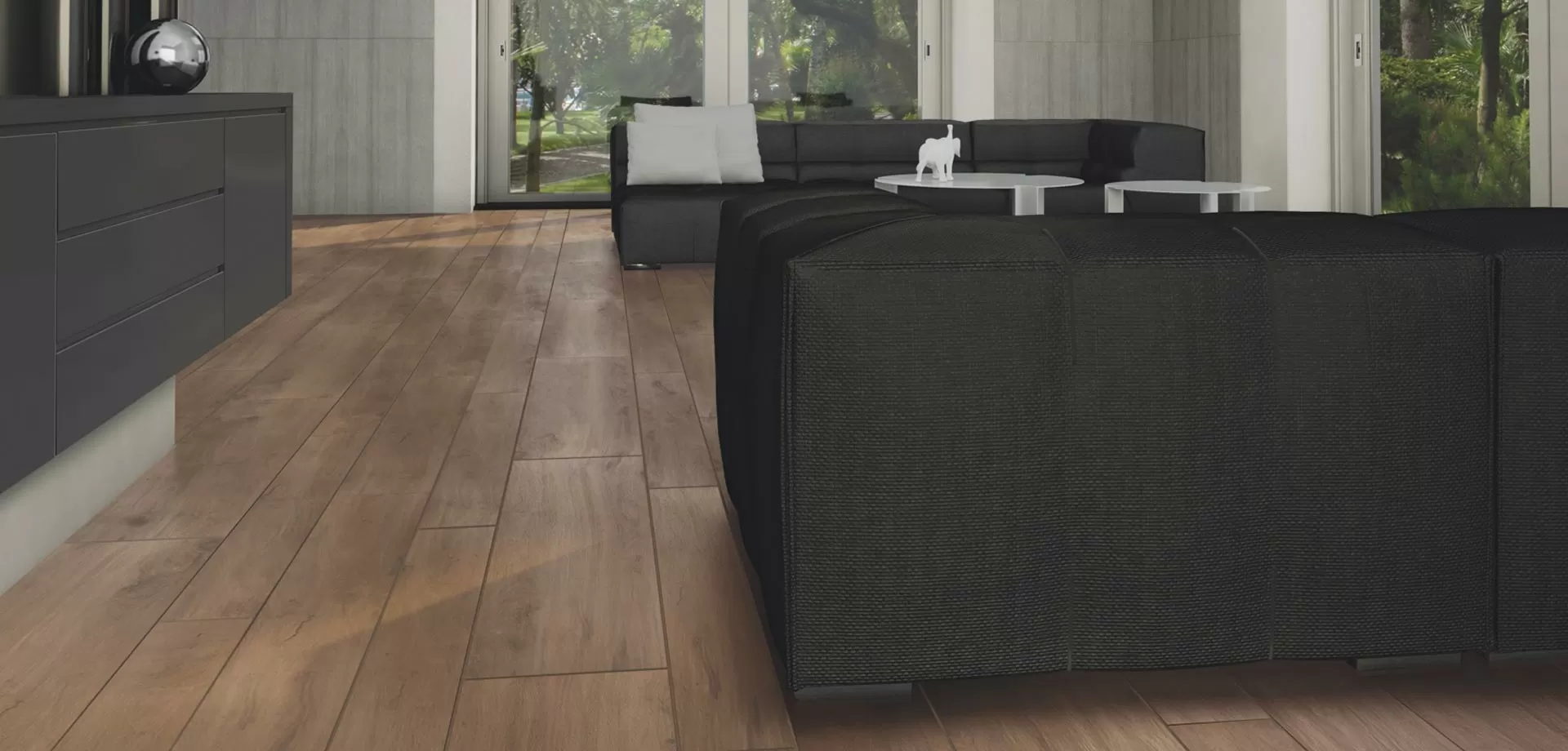 Керамогранит 3088046 Tavolato Naturale Marrone Scuro Battiscopa 9x120