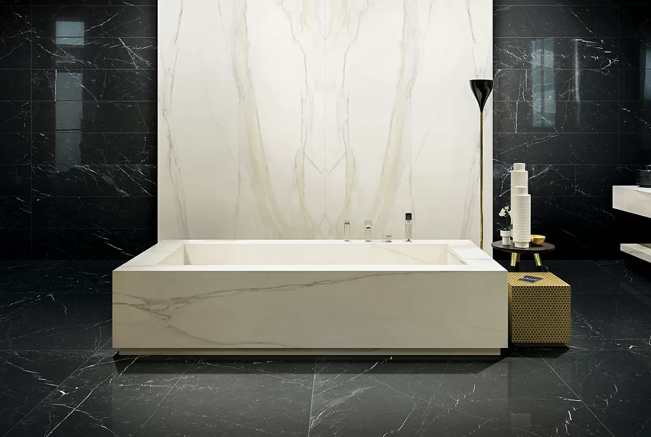 Мозаика 753303 I Classici Calacatta Gold Muretto Sfalsato Matte 7.5x15 6mm 30x30