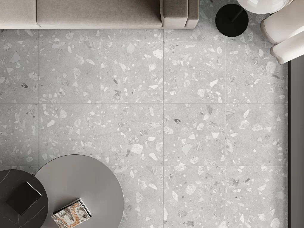 Керамогранит Terrazzo matt grey PG 01 60х60