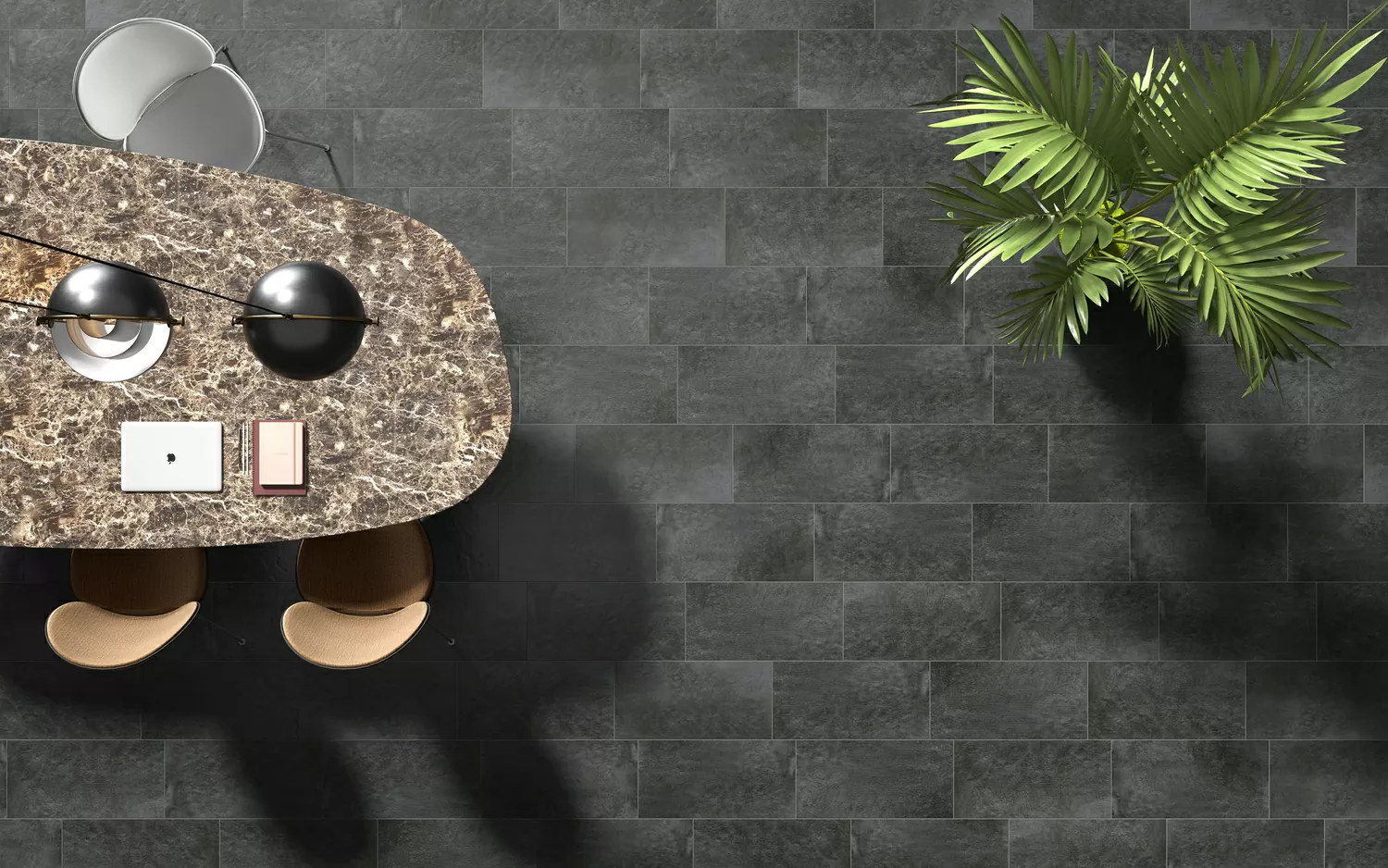 Керамогранит C-SF4L402D Slate темно-серый 29,7x59,8