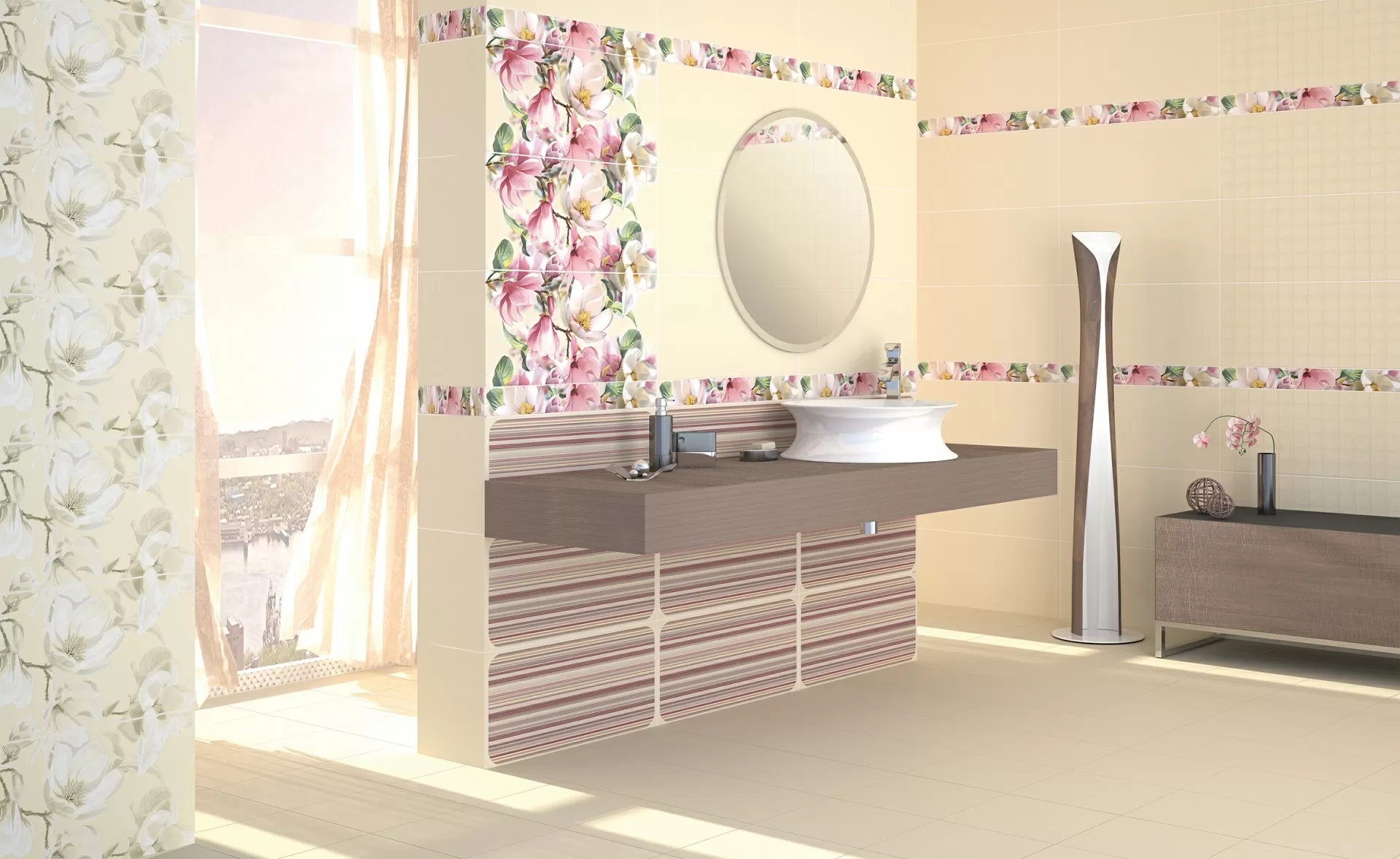 Плитка Border Boho Magnolia 63x7,5