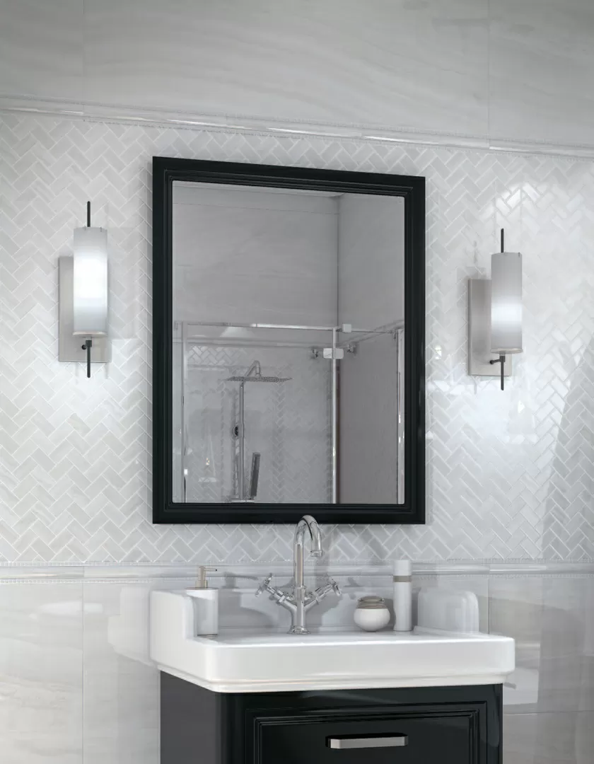 Керамогранит SG190/007T Декор Контарини белый мозаичный 31,5x30x0,9