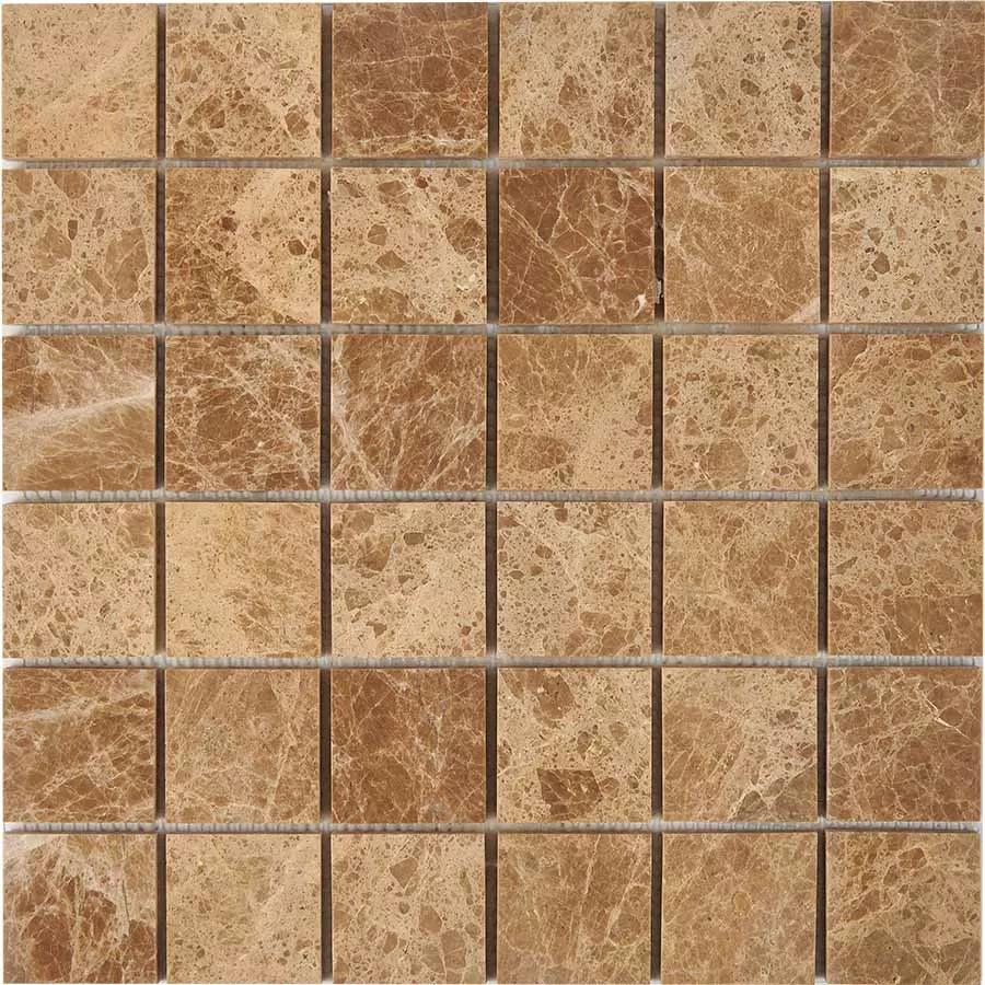 Мозаика PIX223 Light Emperador из мрамора полированная 48x48 305х305x6