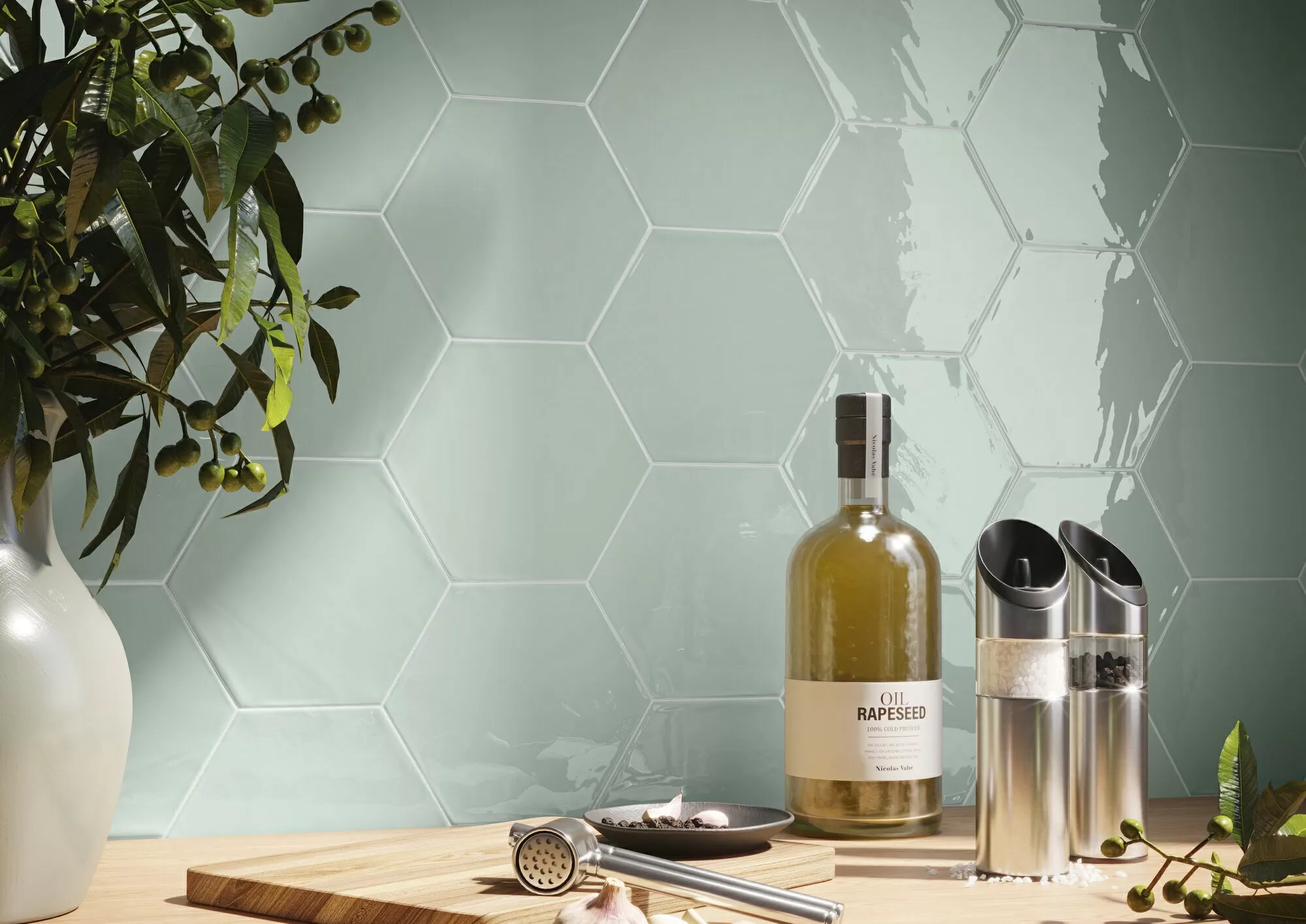 Плитка Kane Hexagon Sky 16x18